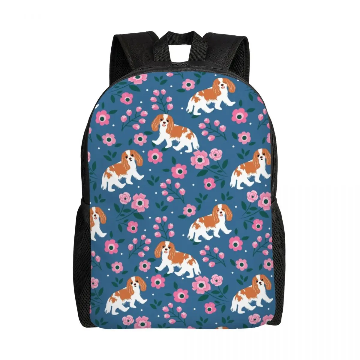 

Blenheim Cavalier King Charles Spaniel Dog Backpacks School College Bookbag 15 Inch Laptop Playing At Night In A Garden Bags