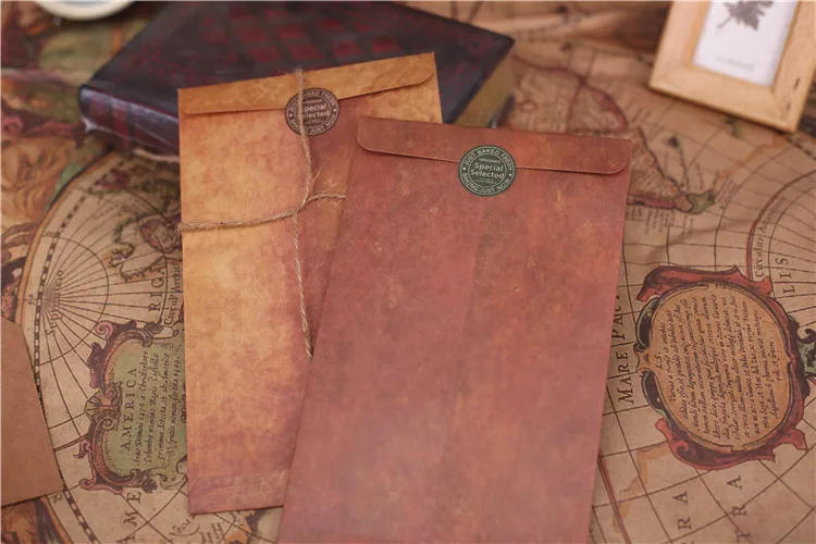 Kraft paper envelopes 10pcs 12*20cm kraft paper envelopes mailing envelopes