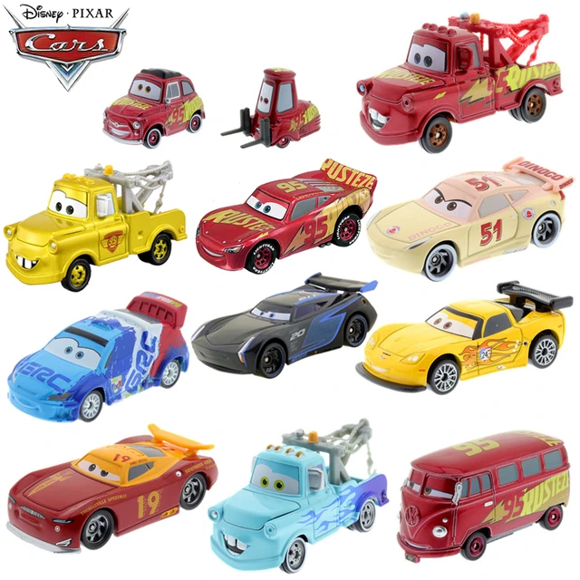 Disney Pixar Car NO.95 DiNOco Lightning McQueen 1:55 Metal Diecast Toys Car
