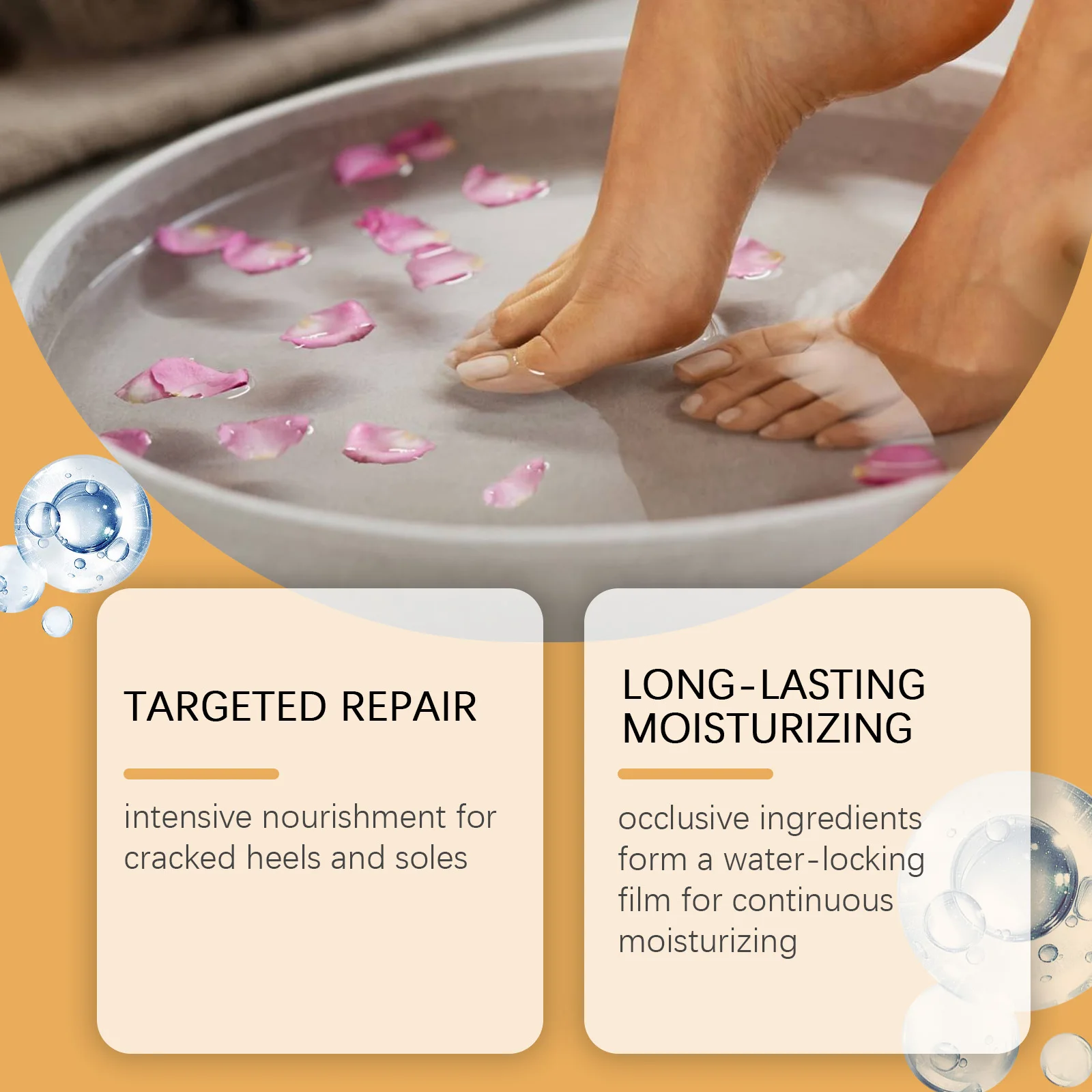 Description Picture 4 of itemHorse Oil Anti Crack Foot Cream Repair Chapping Heel Callus Removal Exfoliation Nourish Smooth Anti-Drying Hand Feet Skin Care