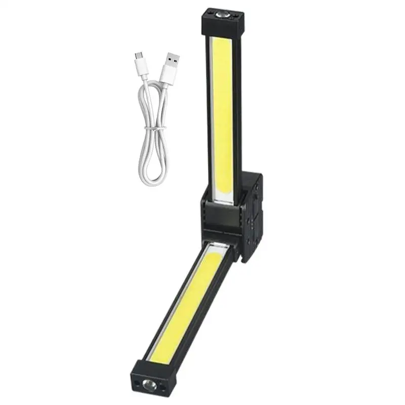 Gym Lamp Light Waterproof Portable Gym Lamp for Posing 7-grades Dimming Rechargeable 180 Degree Folding Worklight With Hook