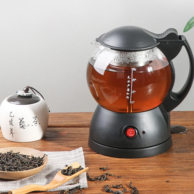 1L Household Black Tea Maker Automatic Steam Black Teapot Glass Multifunctional Electric Kettle Health Pot Boiling Teapot