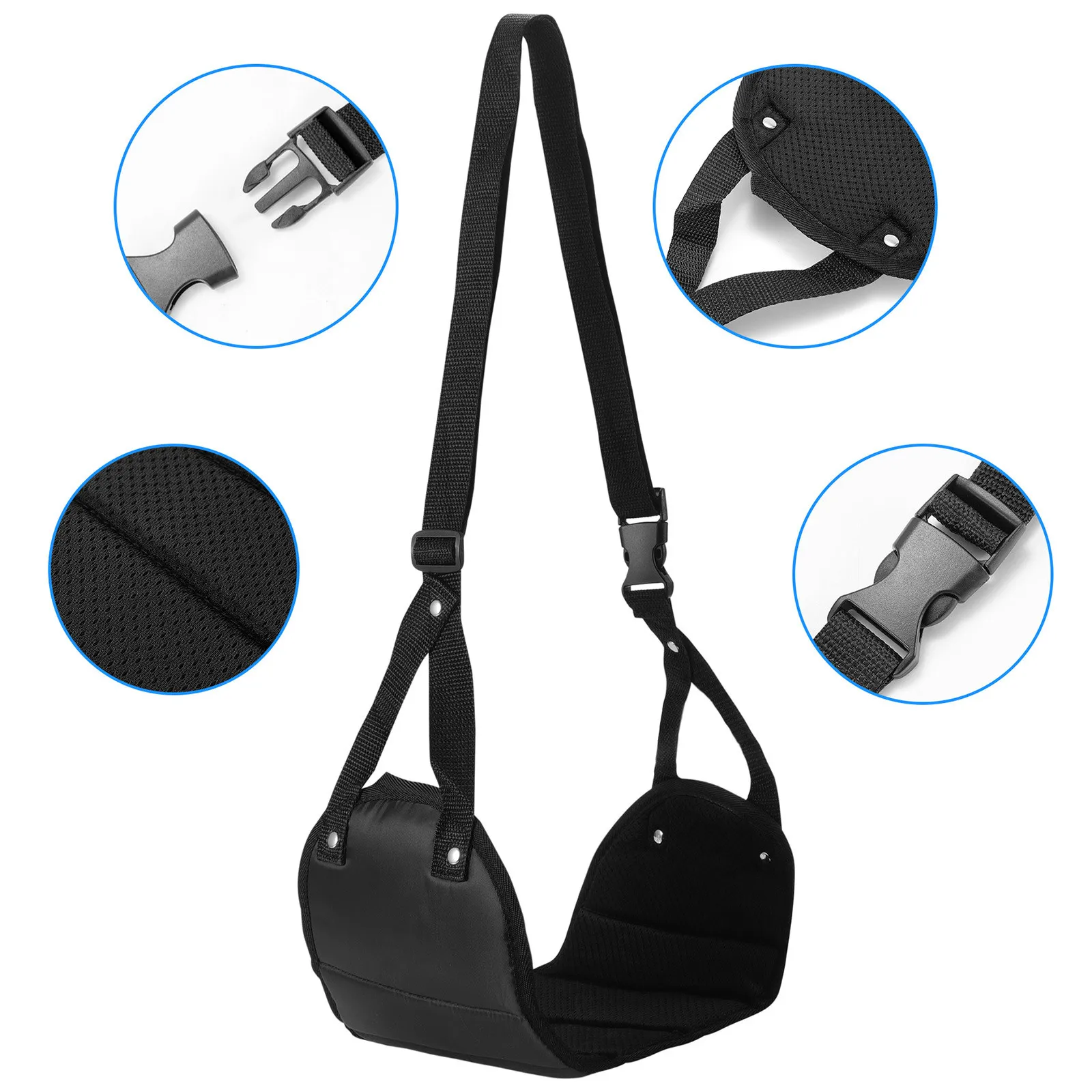 Portable Adjustable Footrest Hammock for Airplane Travel Long Flight Bus Train Office for Leg Rest Foot Sling for airplane footrest