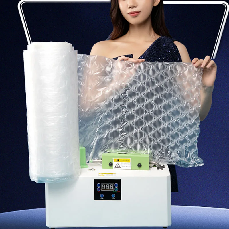 

Express Packaging Foam Film Bubble Bag Gourd Film Inflator Shatter-proof Bubble Film Machine Buffer Air Cushion Machine