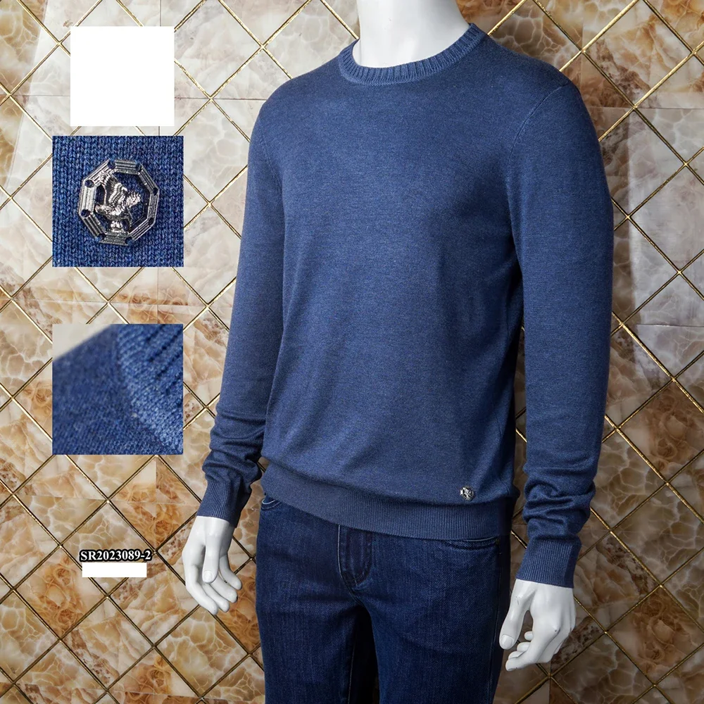 

BILLIONAIRE OECHSLI Sweater Cashmere men's 2024 new autumn winter warm Round neck Knitwear fashion elastic big size M-4XL