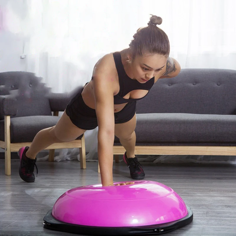 Bosuing Semicircle Balance Ball Home Fitness Training Slimming Pilates Equipment Foot Thickening Anti-slip Yoga Ball