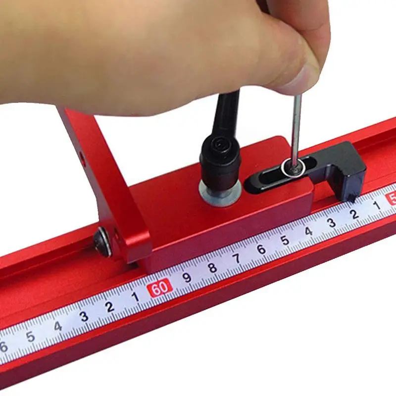 

T Track Fence Stop Block 45 Type T-Track Woodworking Limiter Aluminium Alloy Backing Connector Woodworking Guide Rail Tool For