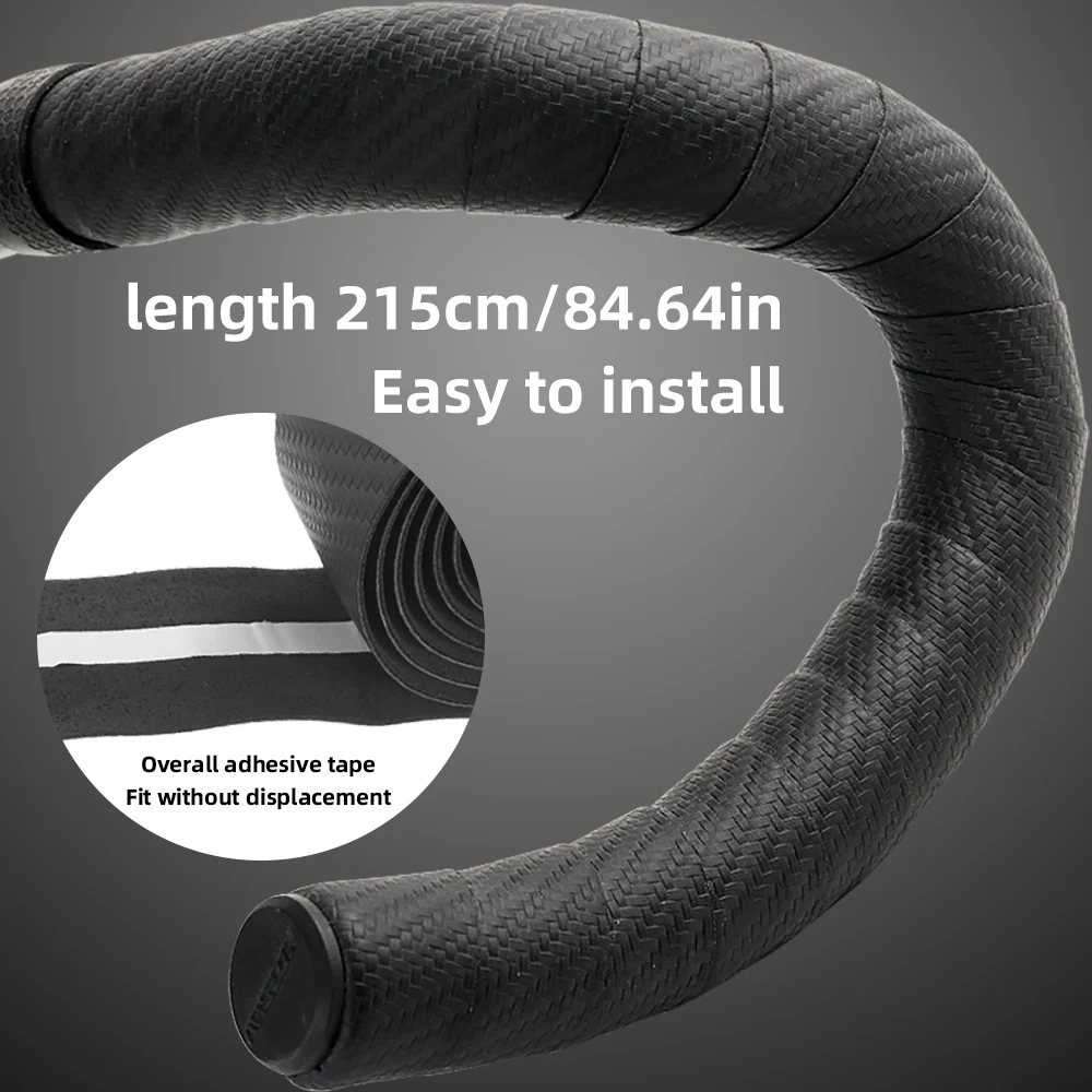 Bike Handlebar Tape MOTSUV Road Bicycle Bar Tape Cycling Cork Shockproof Sport Handlebar Bandage EVA Wrap Bent Bar Tape+2 Plug Bike Accessories