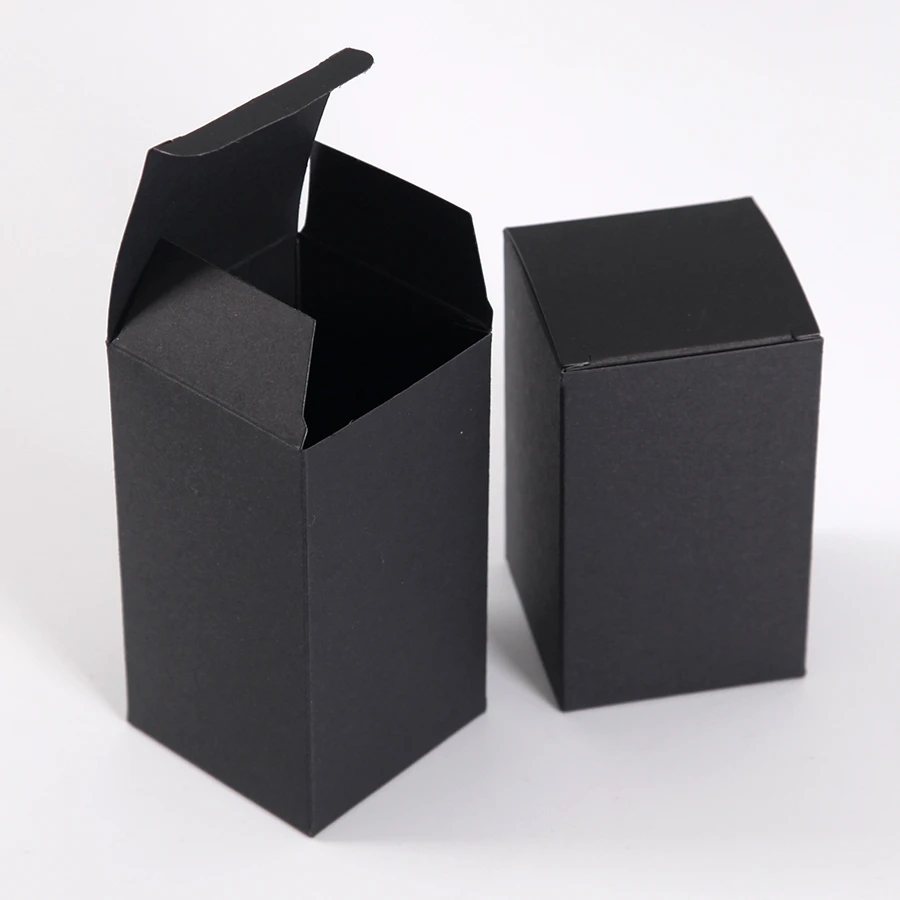 50Pcs Kraft Paper Box Square White Cardboard Box DIY Gift For Soap Cookies Jewelry Gift Packaging Candy Cookies Cake Baking