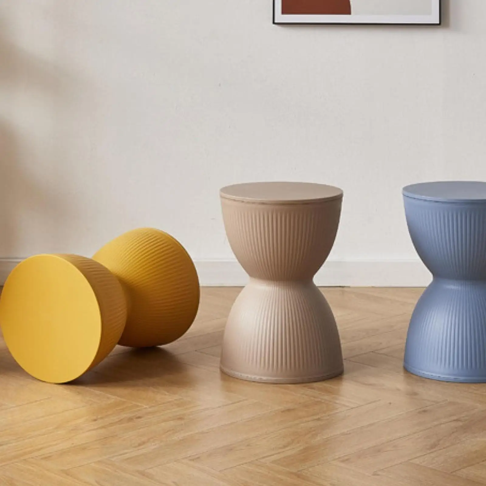 Round Foot Stool Ottoman Modern Decor Fashion Versatile Change Shoe Stool Round Foot Stool Ottoman Modern Decor Fashion Versatile Change Shoe Stool