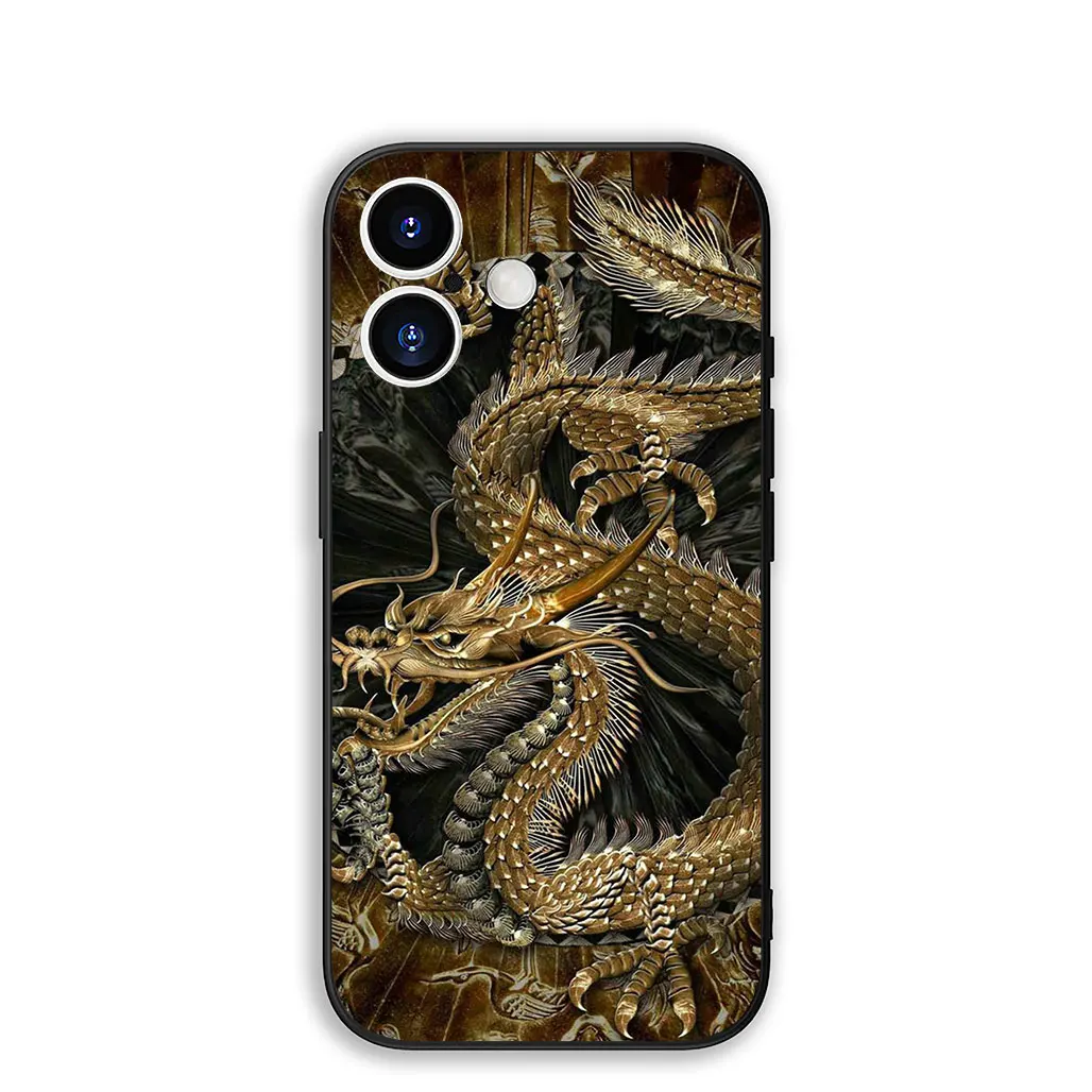 Samurai Skeleton & Dragon Phone Cover Case
