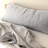 Double Long Pillowcase 100% Pure Linen Pillow Case Euro Sham for Bed,Custom Size Envelope Cushion Cover Antibacterial Anti-mite 2