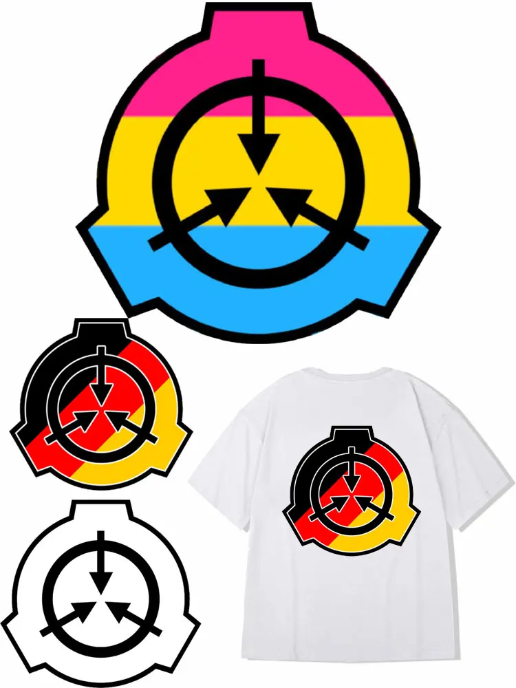  SCP Foundation Logo Embroidered Holographic Iron-On