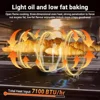 21" Gas Range Stove Oven Combo with 3 Burners 1.77 Cu.Ft. RV Use 28,100BTU Capacity Baking Rack Air Fryer Basket Included 2