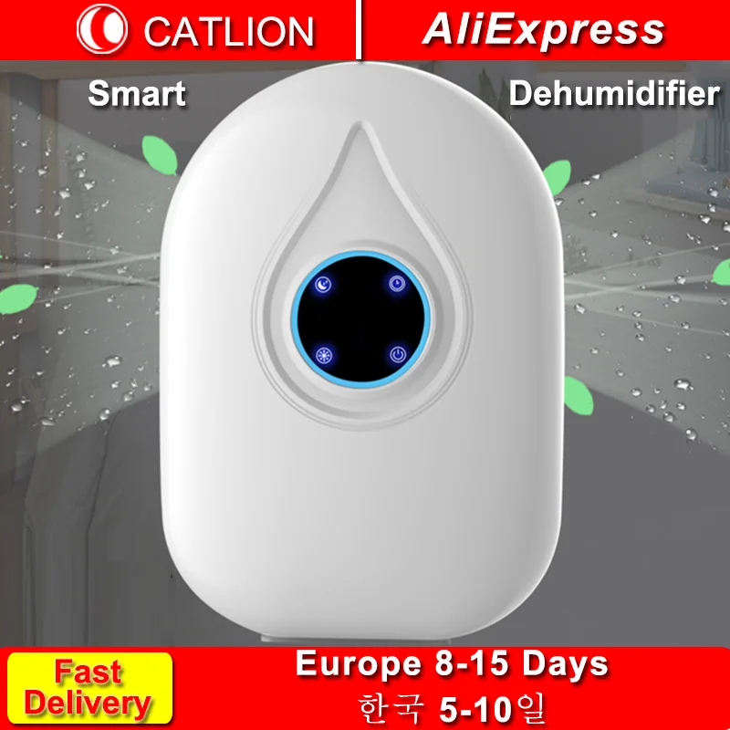 

Dehumidifier For Home Moisture Absorber Humidity Air Dehumidifier Mini Wardrobe Portable Dehumidifiers For Bathroom LED Discplay