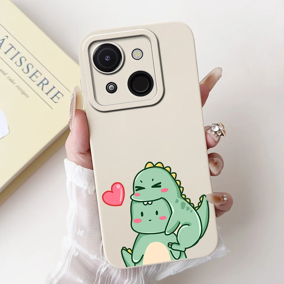 Cute Cat & Floral Silicone Phone Case - Stylish Protective Bumper