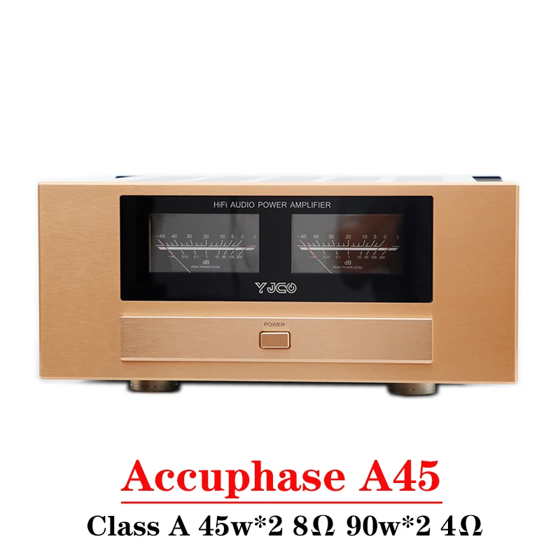 

90w*2 Accuphase A45 Circuit 2-channel Class A Amplifier High Power Balanced XLR Input Vu Meter High-end HIFI Amplifier Audio