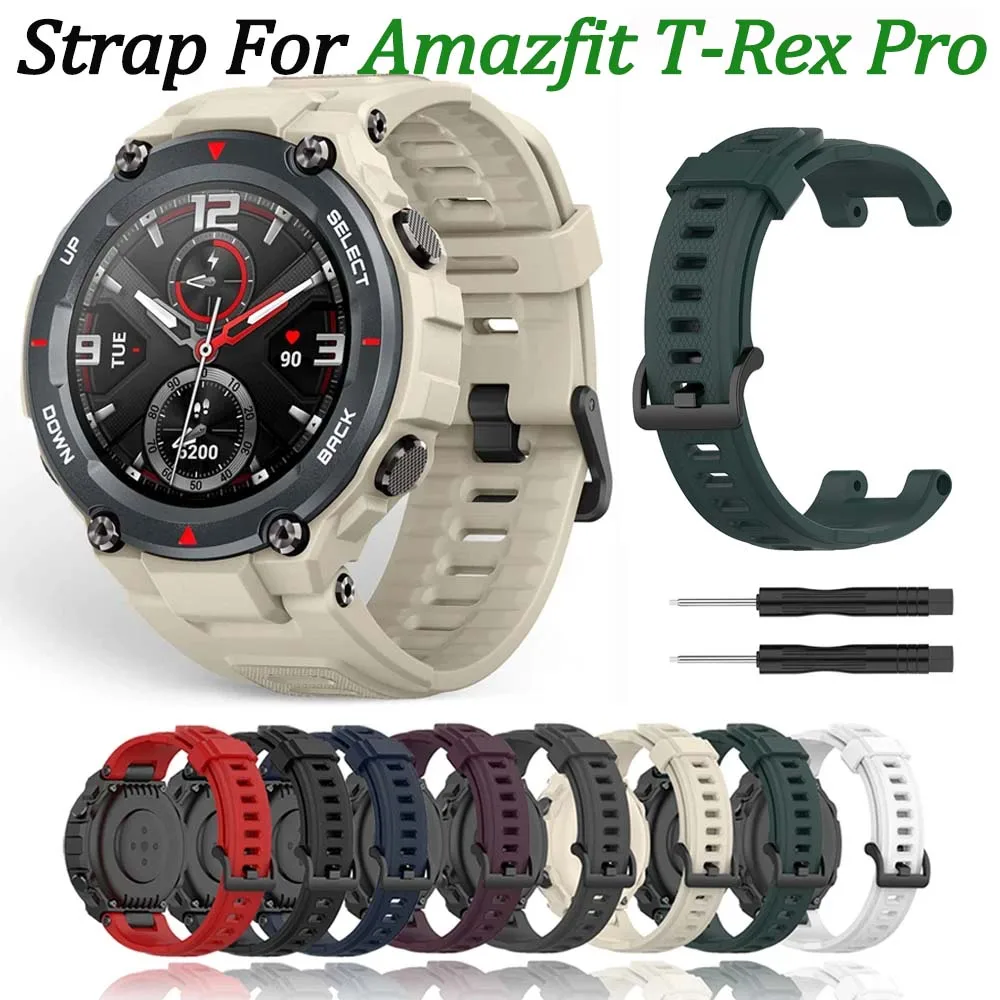 Silicone Watchband Replacement Strap with Tool Accessory
