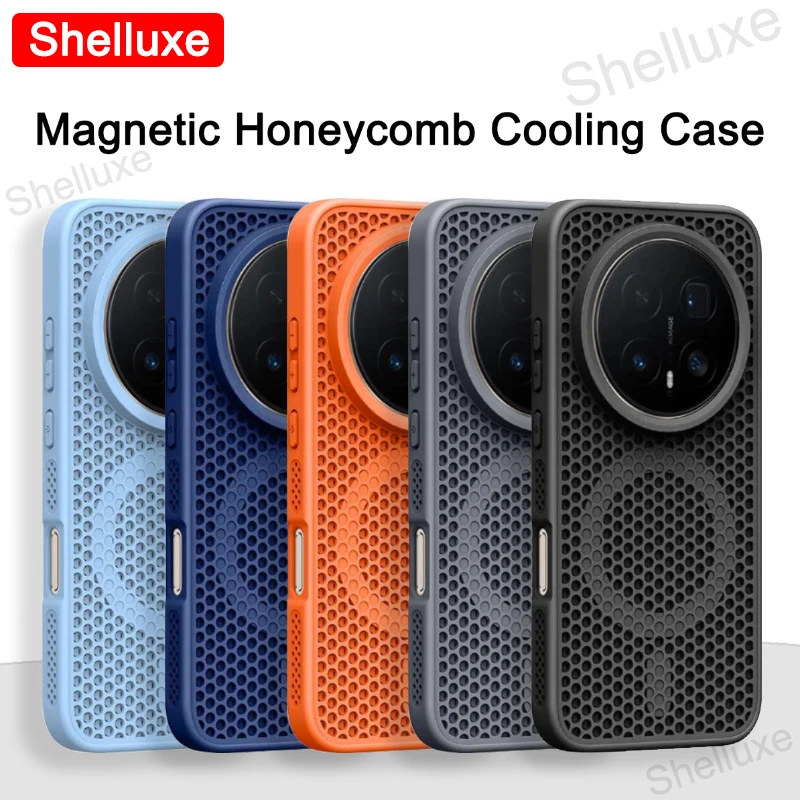Magic8 Pro Magnetic Cooling Case - Breathable Mesh Design, PC Hard Shell Phone Cover by Shelluxe