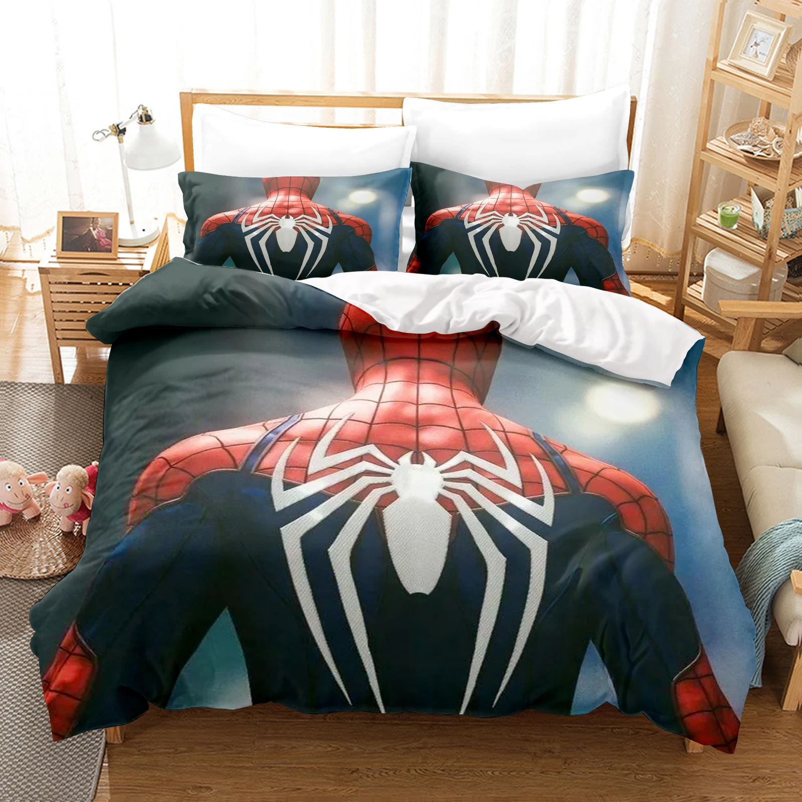 Spider-Man Duvet Cover Set Bedding Suitable For Children And