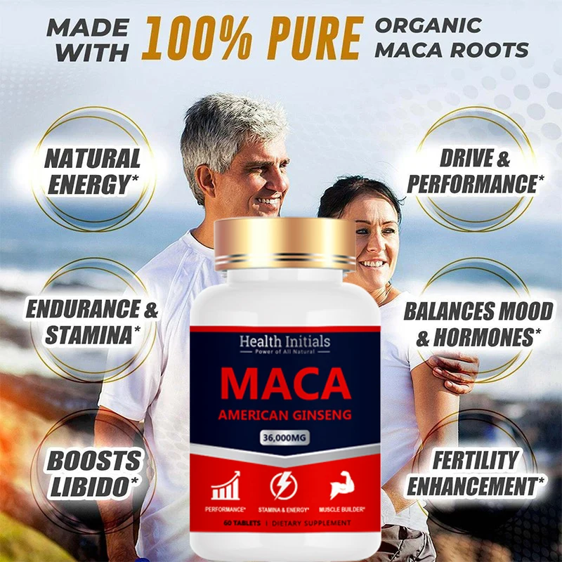 High-grade maca ginseng, prolongs male erection, enhances energy, and promotes male enlargement and growth