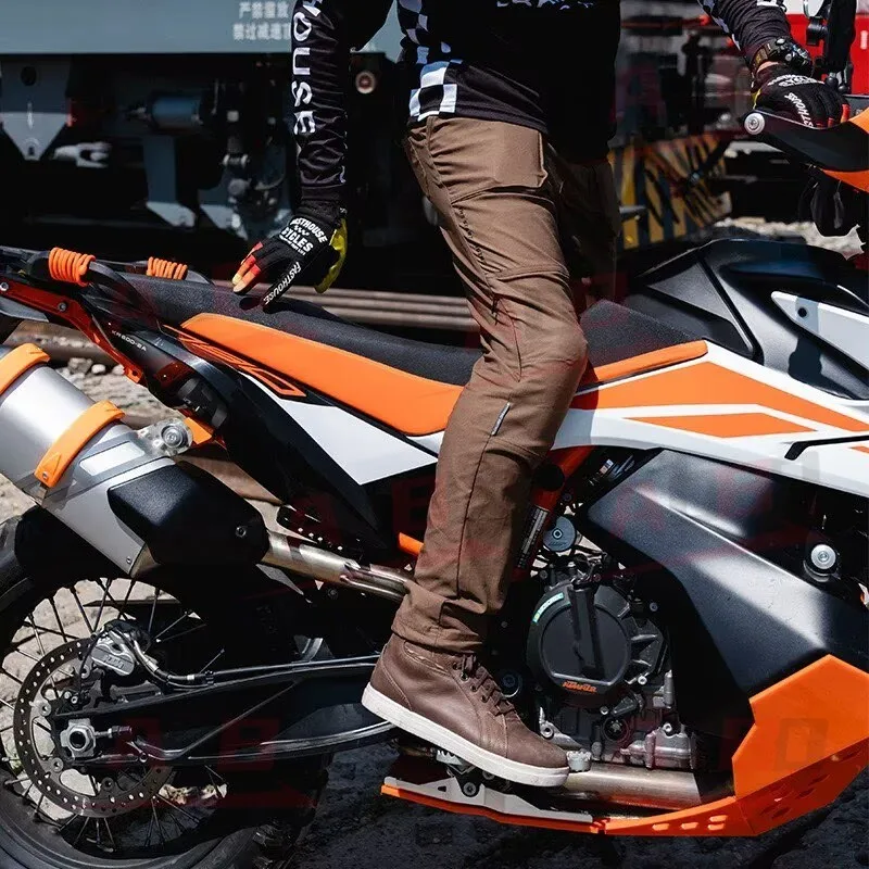 남성 여성 여름 오토바이 바지 안티 드롭 내마모성 로깅 바지 통근 오토바이 통기성 유연한 모토 바지