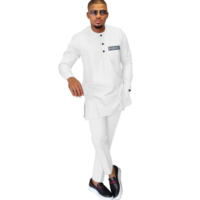 Olamide Long Sleeve Dashiki Outfit - Image 4