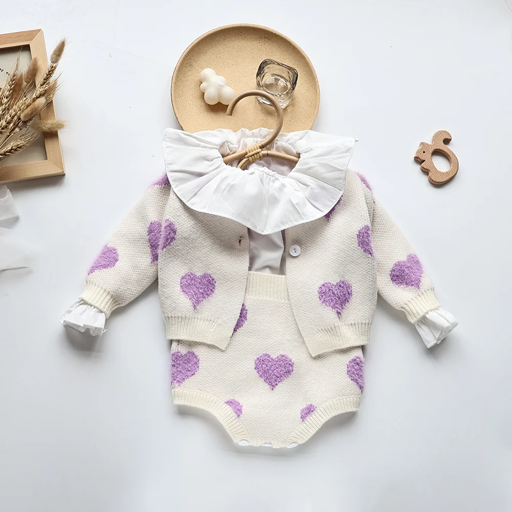 Autumn Baby Girls Knit Clothing Set