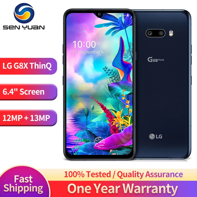 Refurbished LG G8X ThinQ G850UM 128G Original Unlocked LTE Android Phone Octa Core 6.4" 6GB 32MP&12MP Fingerprint NFC Smartphone infinix new model mobile