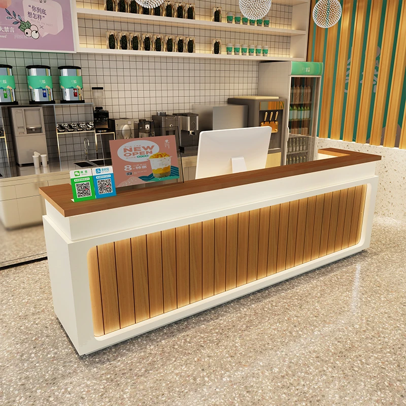 Modern Paint Cashier Counter Reception Desks Office Furniture Barber