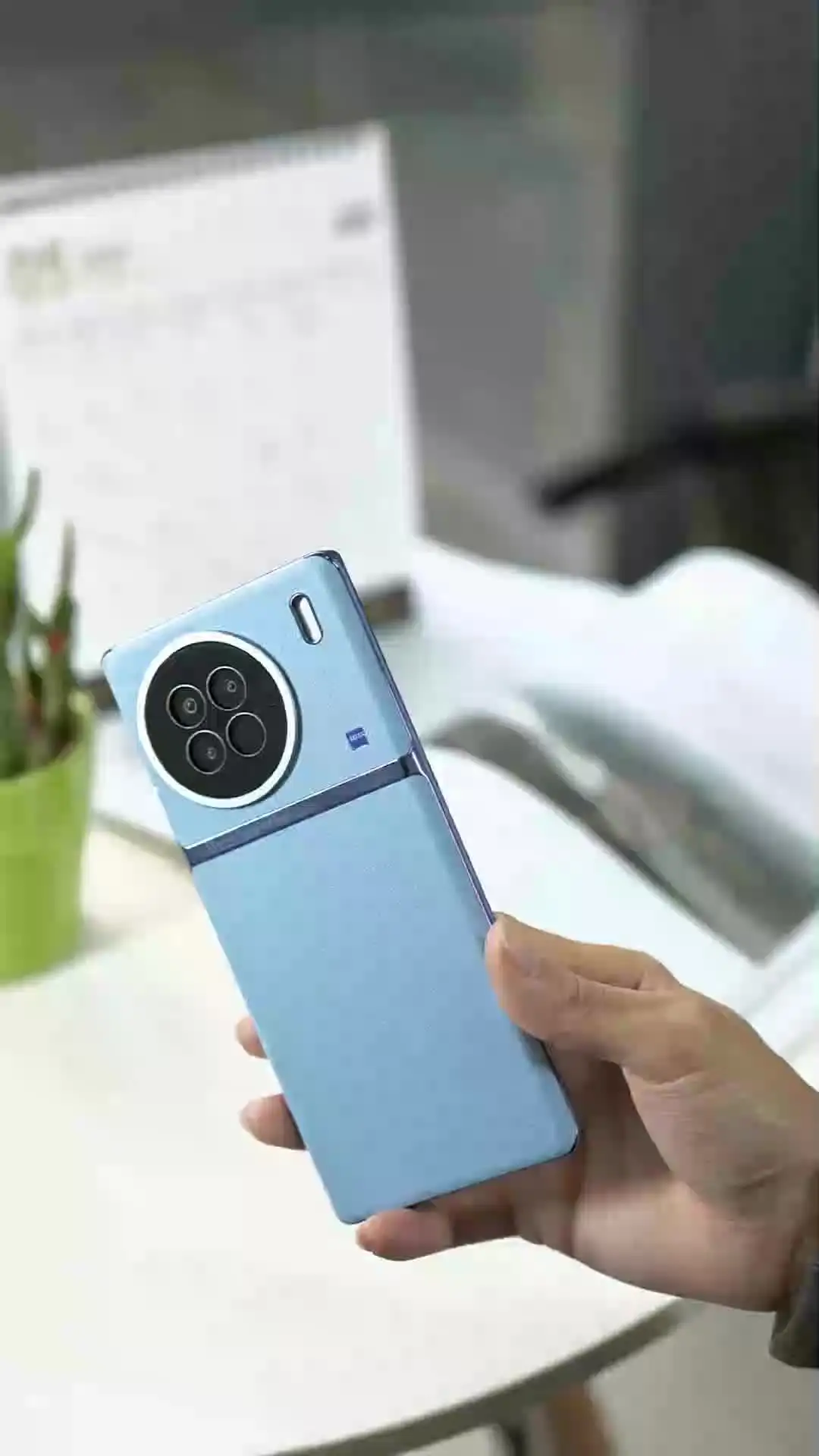 For VIVO X90 Pro Plus Case Luxury Plain PU Leather +