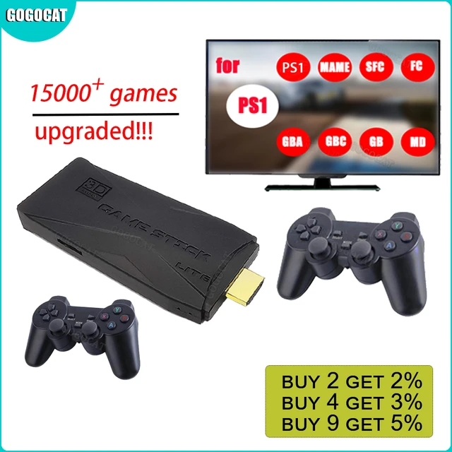 Mini console de jogos eletrônicos, console de videogame clássico retrô com  dois controles de videogame 3d fc 360 para a família - AliExpress