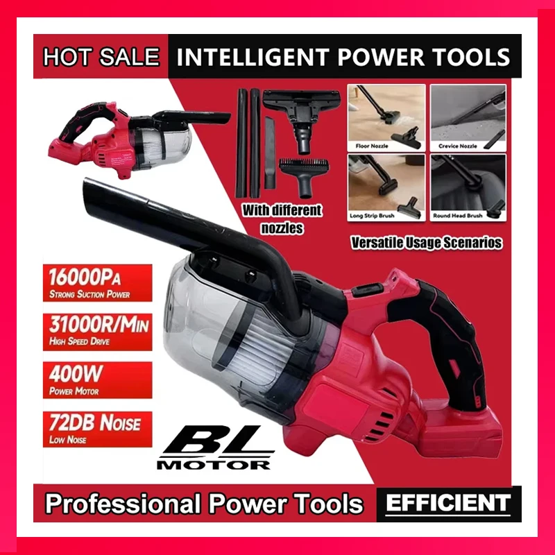 For Milwaukee LED Cordless Electric Vacuum Cleaner Portable Household Industrial