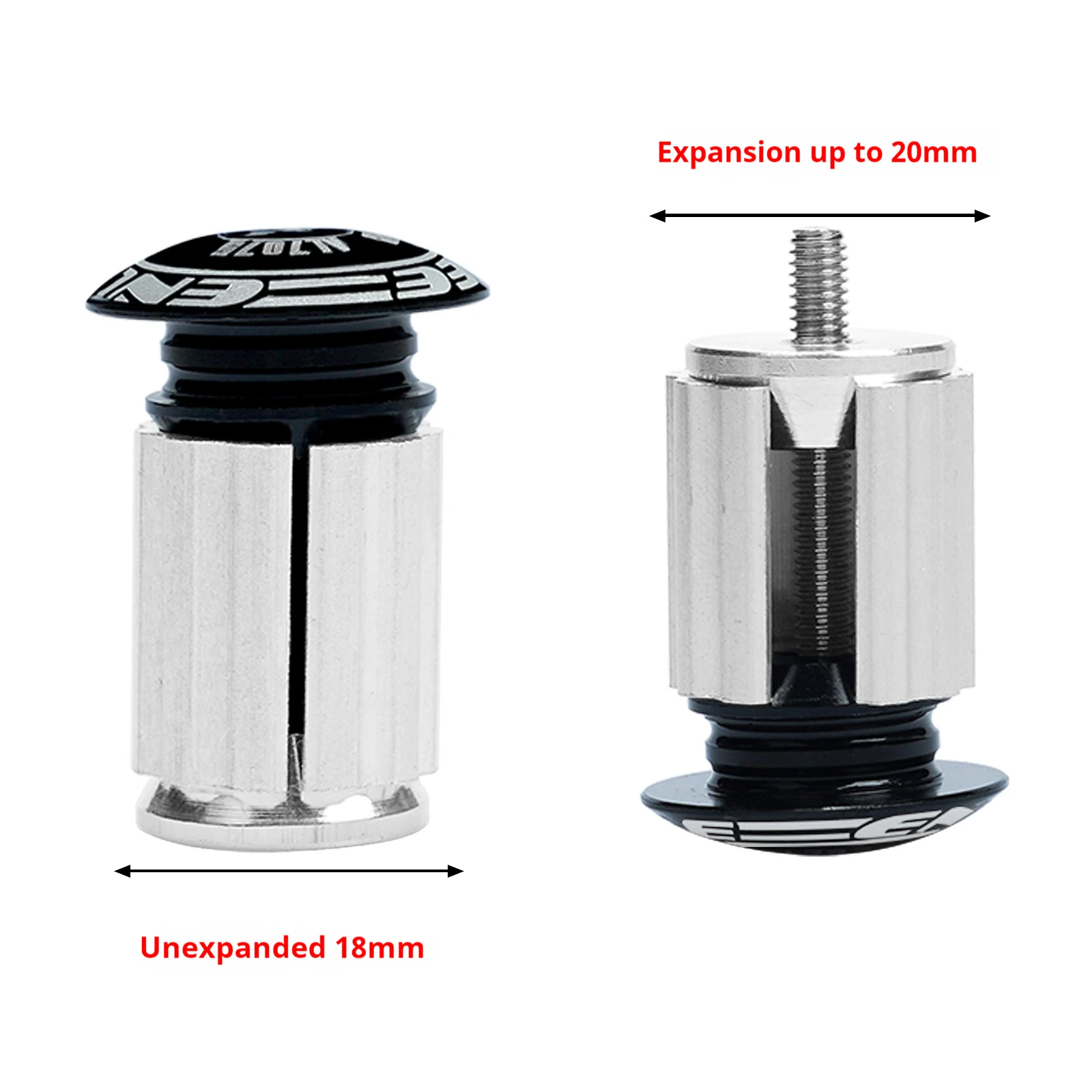 ENLEE Bicycle Handlebar Plug Aluminum Alloy Handle Bar End Cap For Mountain Road Bike Folding Expansion Plug Cycling