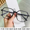 Oversized Ladies Reading Glasses Anti Blue Light Blocking Presbyopia Eyewear Clear Lens Finished Optical Spectacles Eyeglasses 1