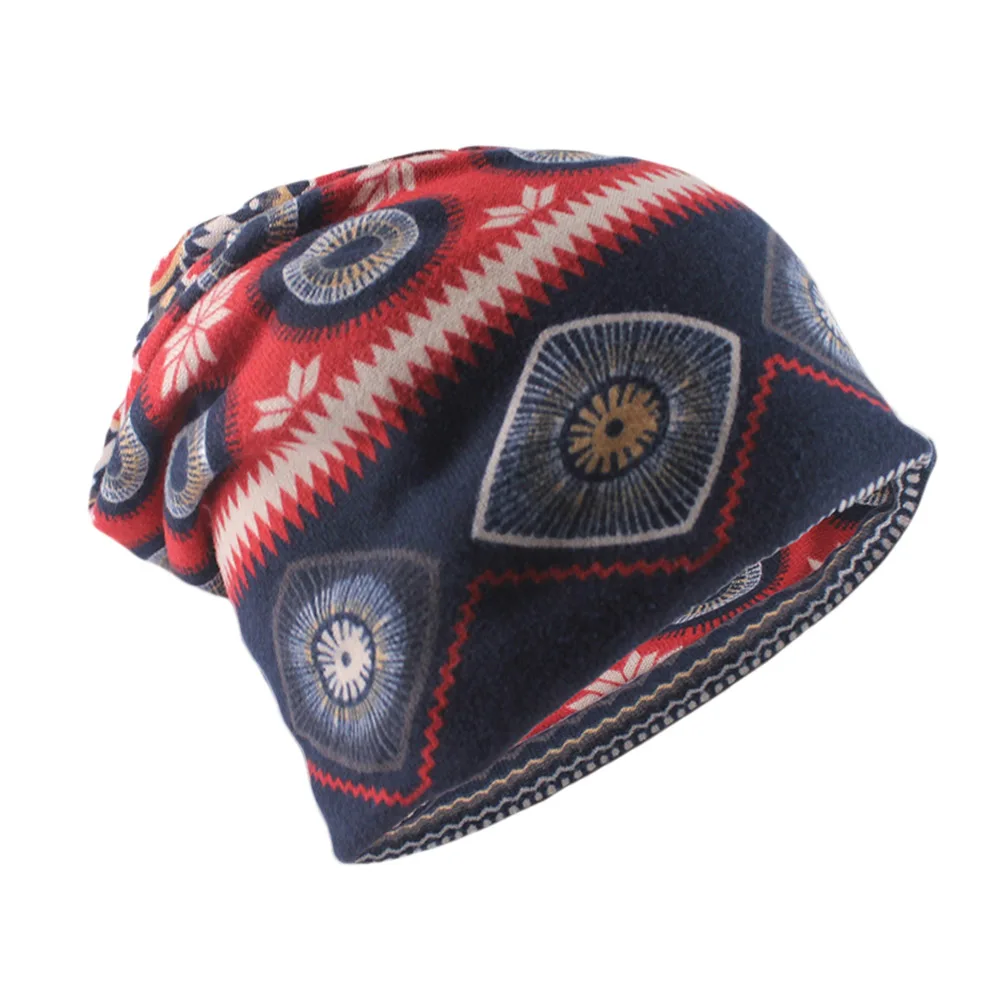 Neue Stil Mode Frauen Herbst Frühling Warme Mützen Skullies Hut Für Mädchen Tanzen Outdoor Sport Hüte Casual Floral Beanies Motorhaube – Detail 4