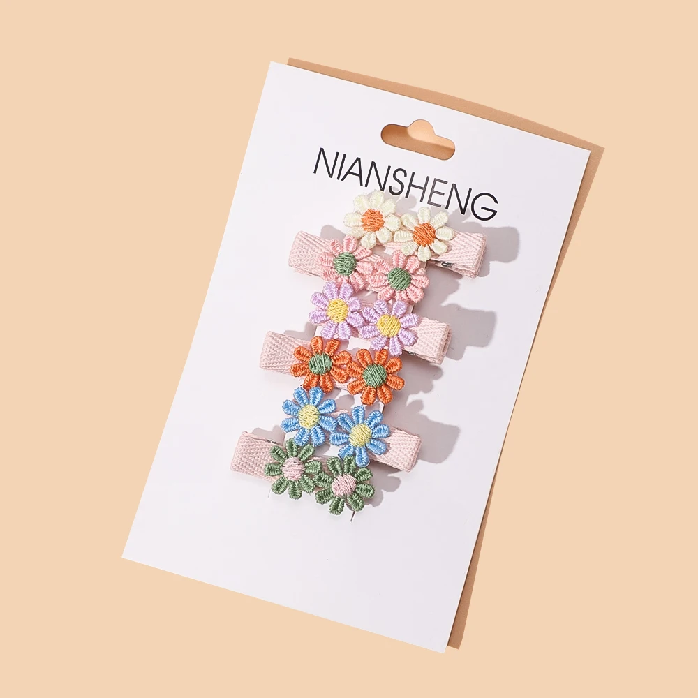 Hair Clips for Kids Girl Cute Daisy Baby Girl Hairpin Boutique Anti Slip Barette Flower Child Hair Accessories for Newborn, hair accessories