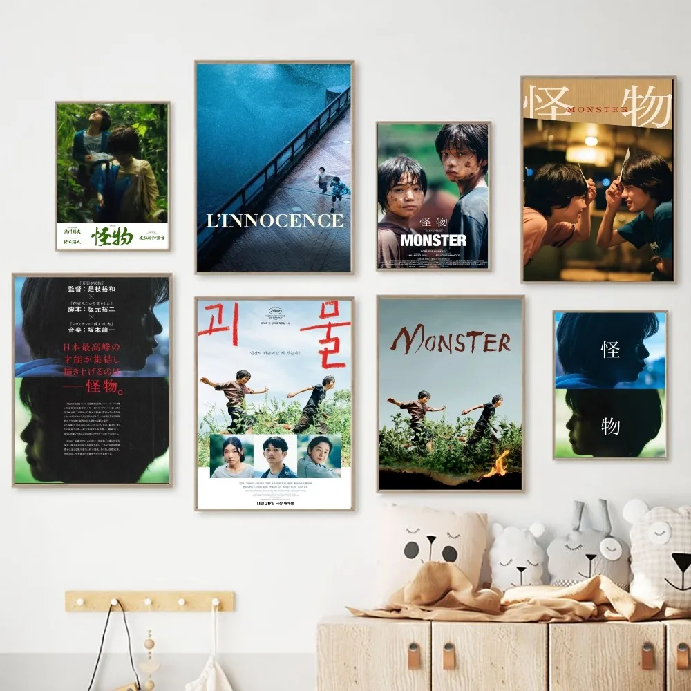 Monster 2023 Japan Movie Poster Poster Carta Kraft Vintage Poster Pittura Murale Studio Estetico Di Piccole Dimensioni