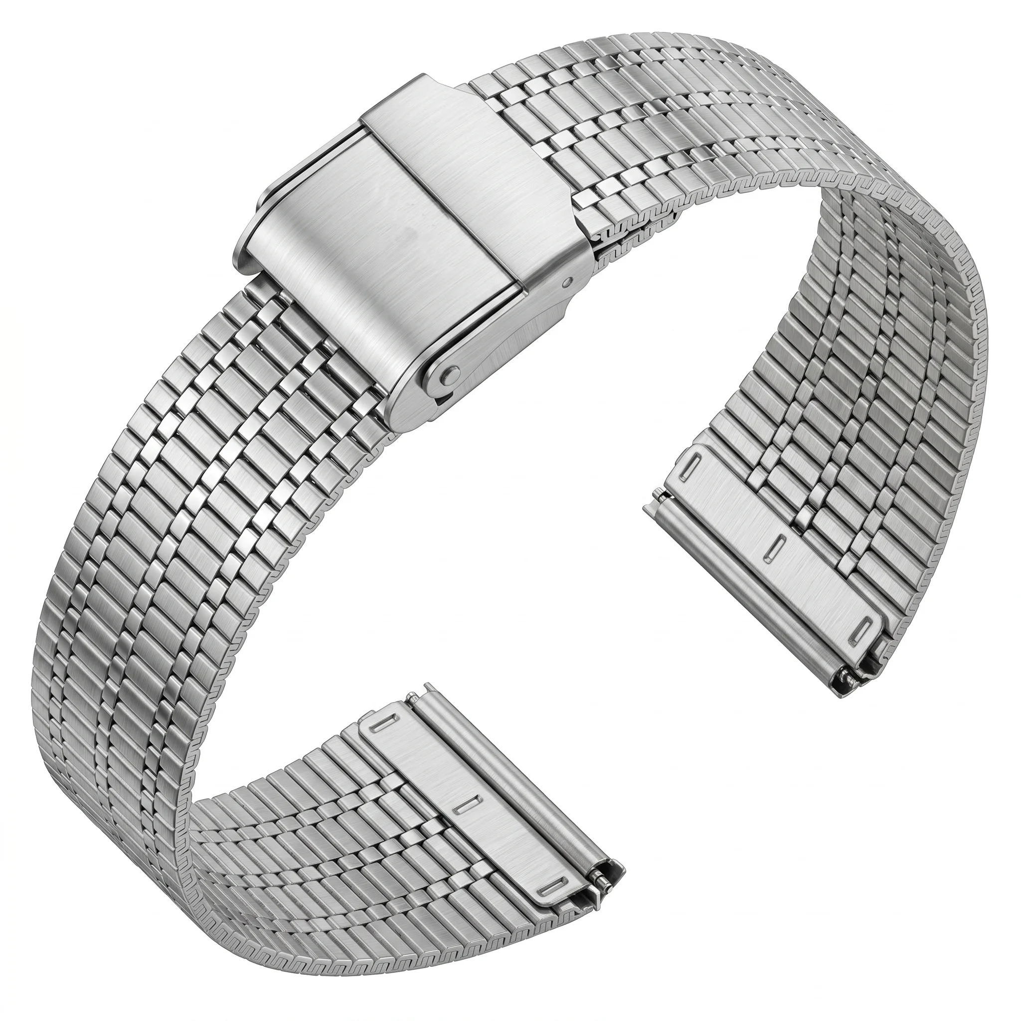 Sleek Stainless Steel Watch Band - Premium Metal Replacement Strap