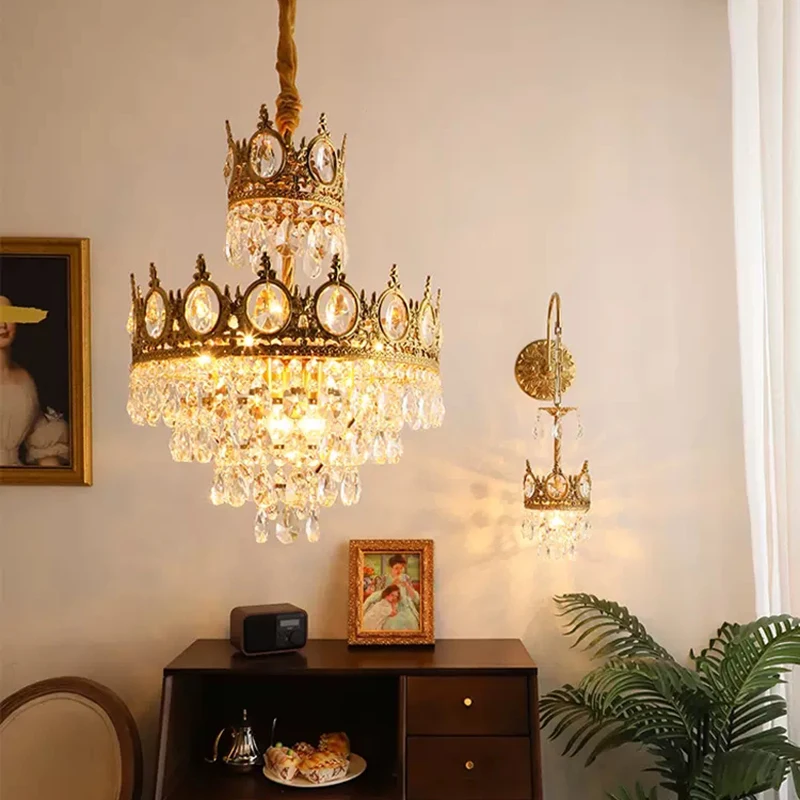 

Потолочная люстра в стиле ретро, потолочная лампа для столовой, гостиной, спальни, комнатный подвесной светильник, домашнее декоративное освещение для стен