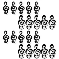 20 Pcs Cute Small Erasers Music Note Pencils for Kids Mini Bulk Students Classroom Symbol 2