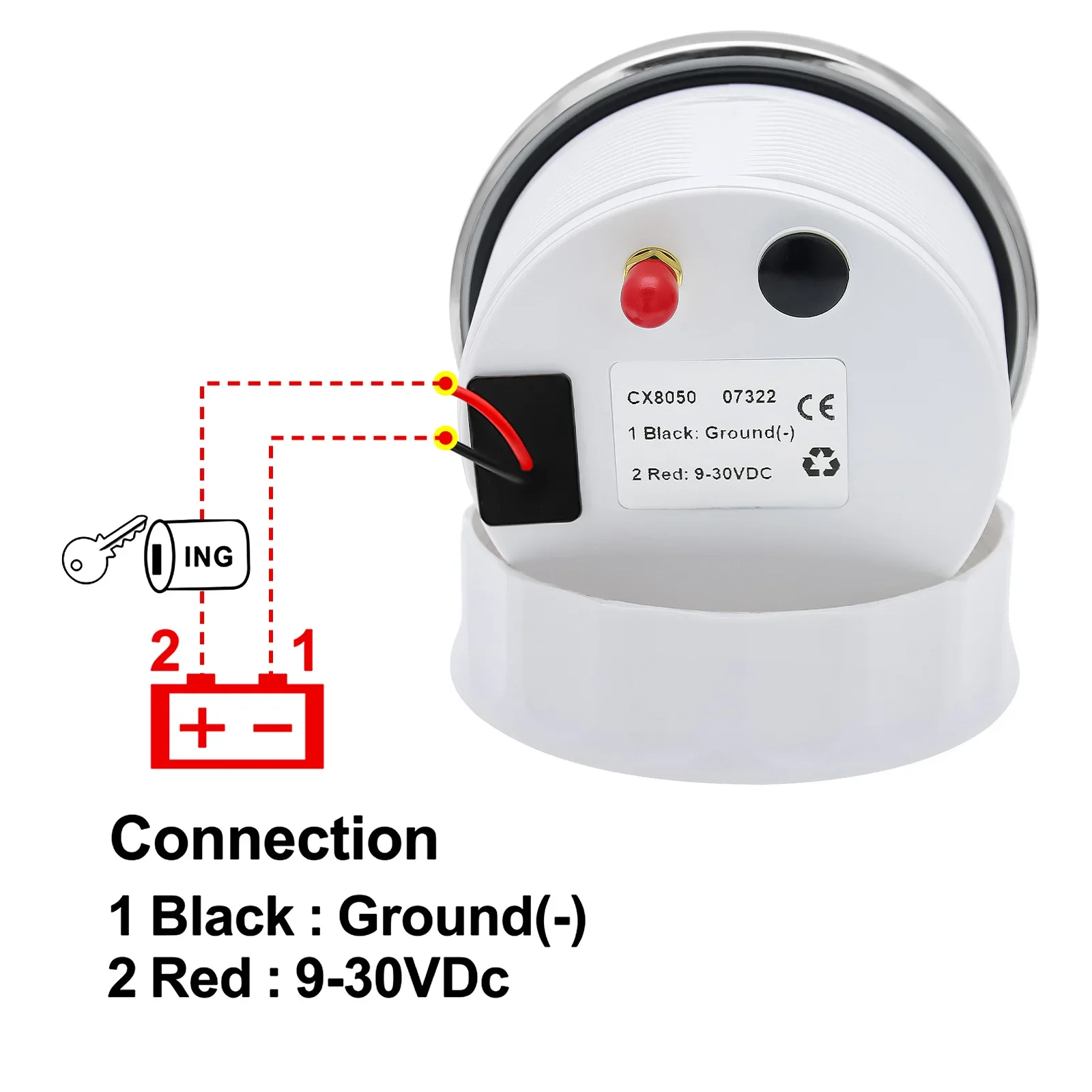 Compteur de vitesse GPS numérique, odomcirculation, antenne GPS, écran TFT, voltmètre étanche IP67, bateau, voiture, moto, 85mm, 12V, 24V