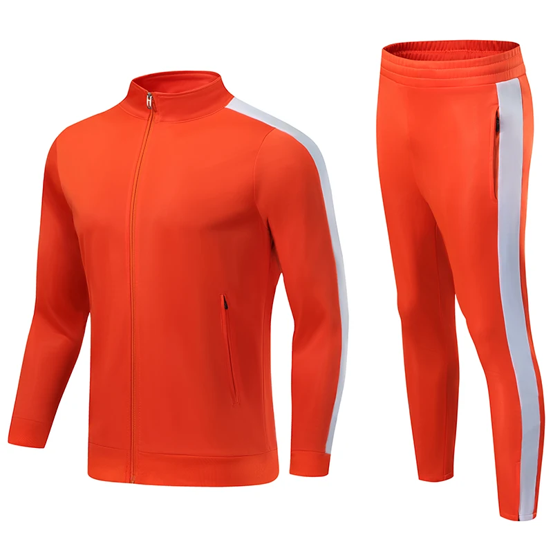Sports Suit Halloween Costume Adults Boys Orange Tracksuit Sets