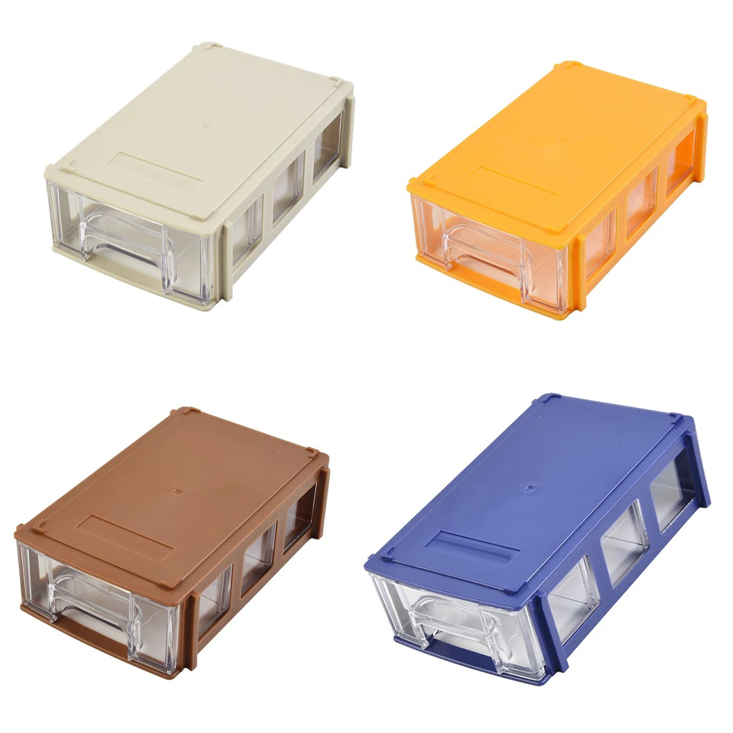 

1PC Component Screws Toolbox Stackable Plastic Hardware Parts Storage Boxes Drawer Component Box Organizer Home Storage