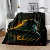 Rock band AC/DC retro printed blanket Flange warm blanket picnic blankets cubre cama throw blanket bed linings Birthday Gift 2