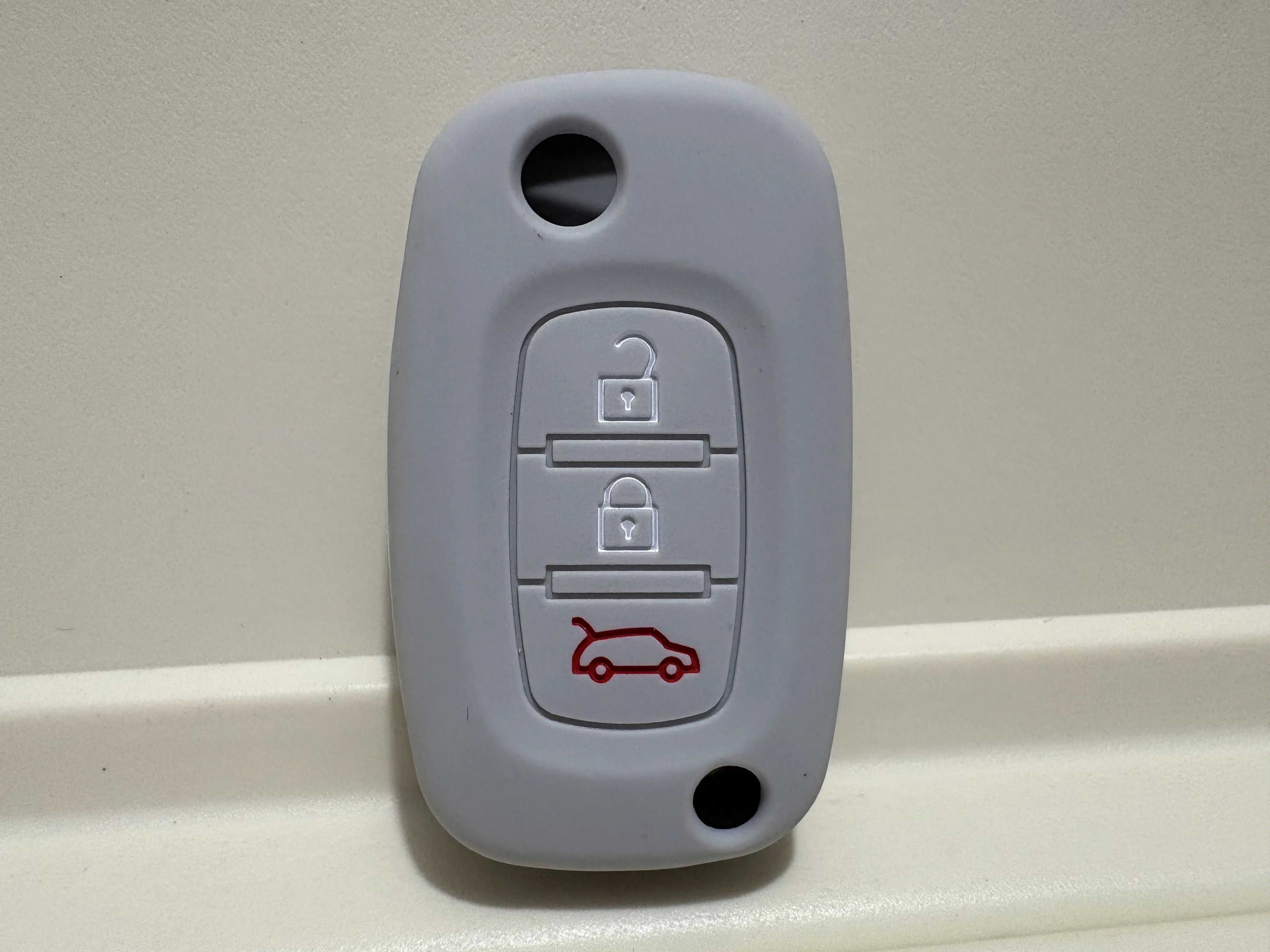 Silicone Rubber 3-Button Car Key Case Cover