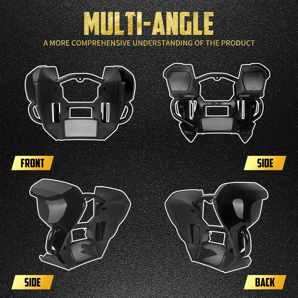 Moto Carenatura Spoiler Basso Kit Highway Motore Guard Crash Bar Per Harley Touring Road Street Glide 2024-Up FLHXSE 23-2025 - immagine 2