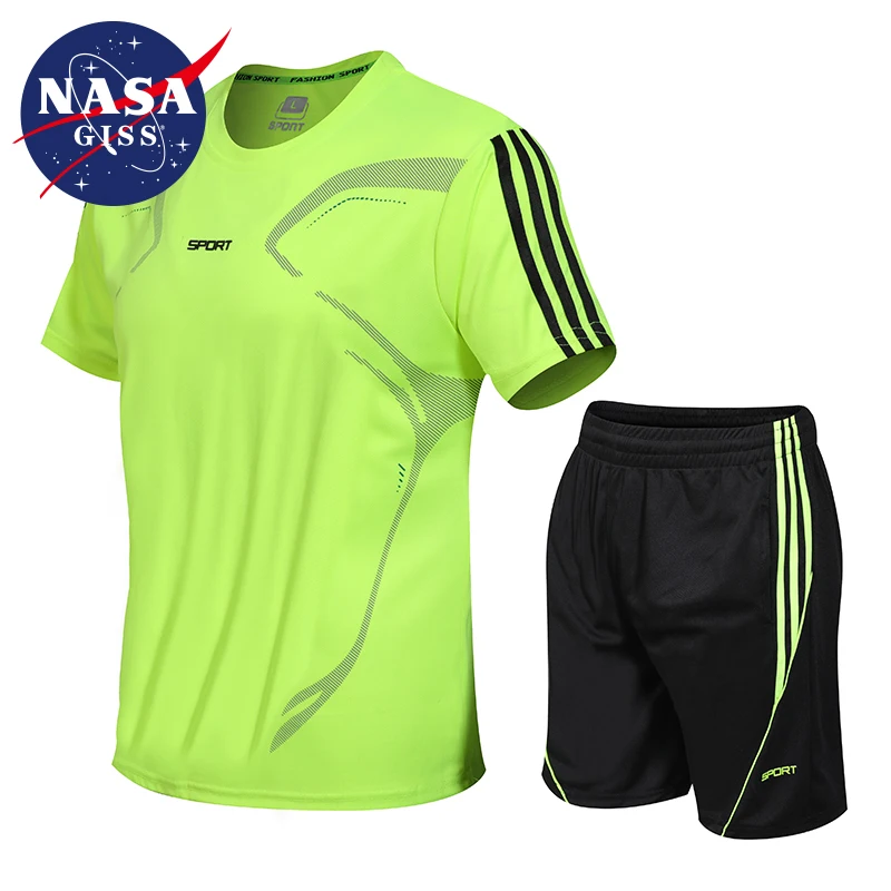 Sports T Shirt Men's Summer Fitness Short sleeved Quick Drying Running Loose Casual Sportswear Large