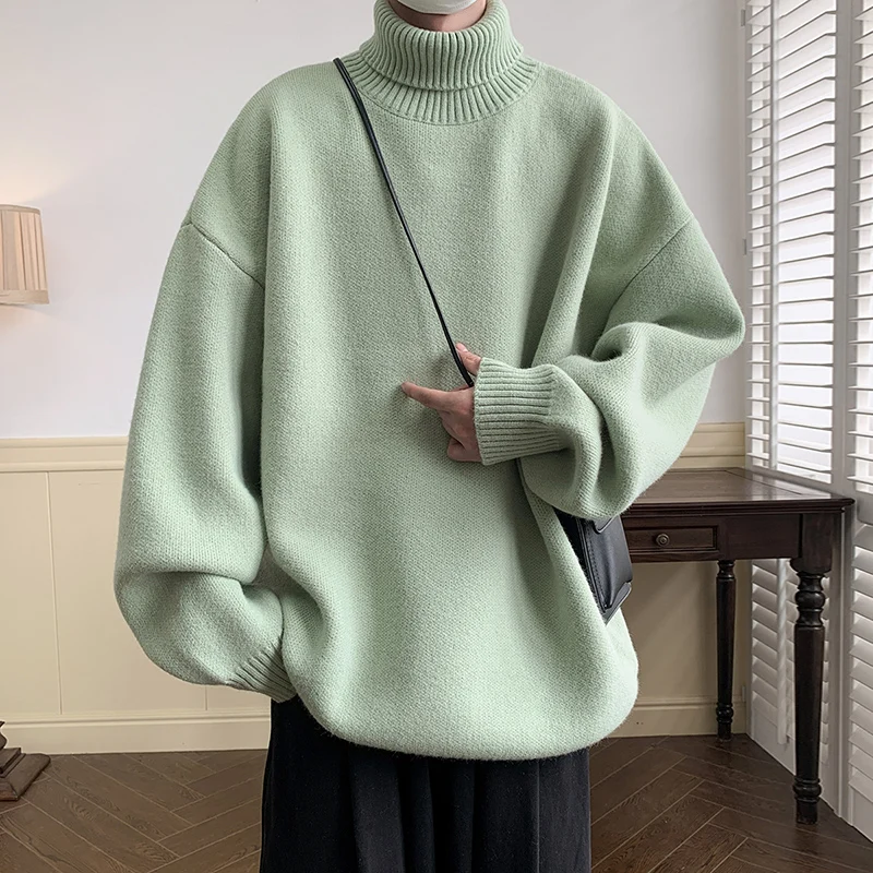Oversized Sweater Outfit Aesthetic Turtleneck Sweater Oversized