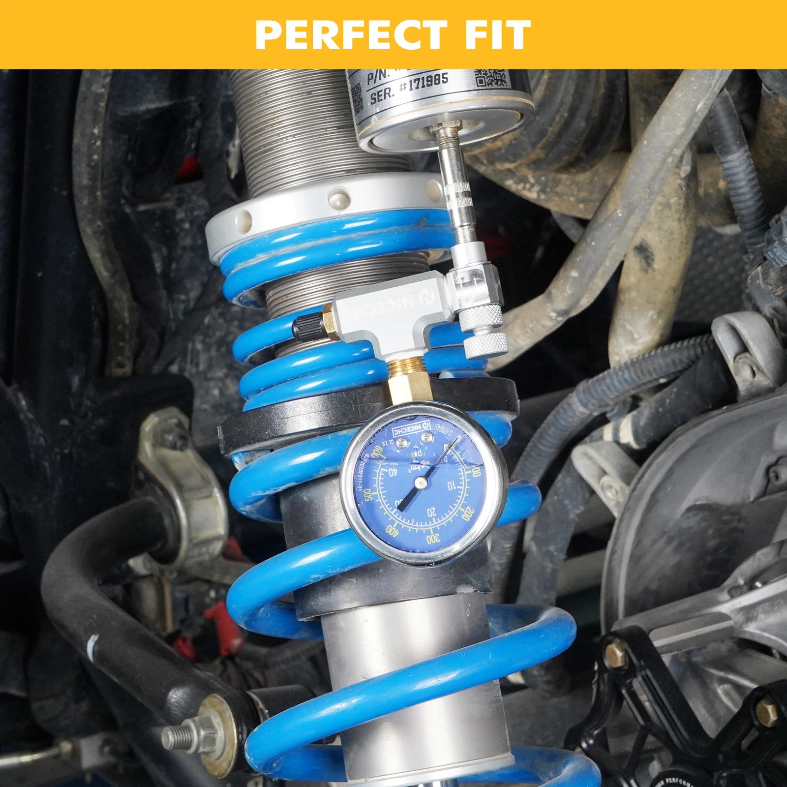 600PSI Stickstoff Füllwerkzeug Stickstoff Regler Kit Für Schrader Ventil Schock UTV Schneemobil Schocks Für Yamaha Honda Kawasaki – Detail 2